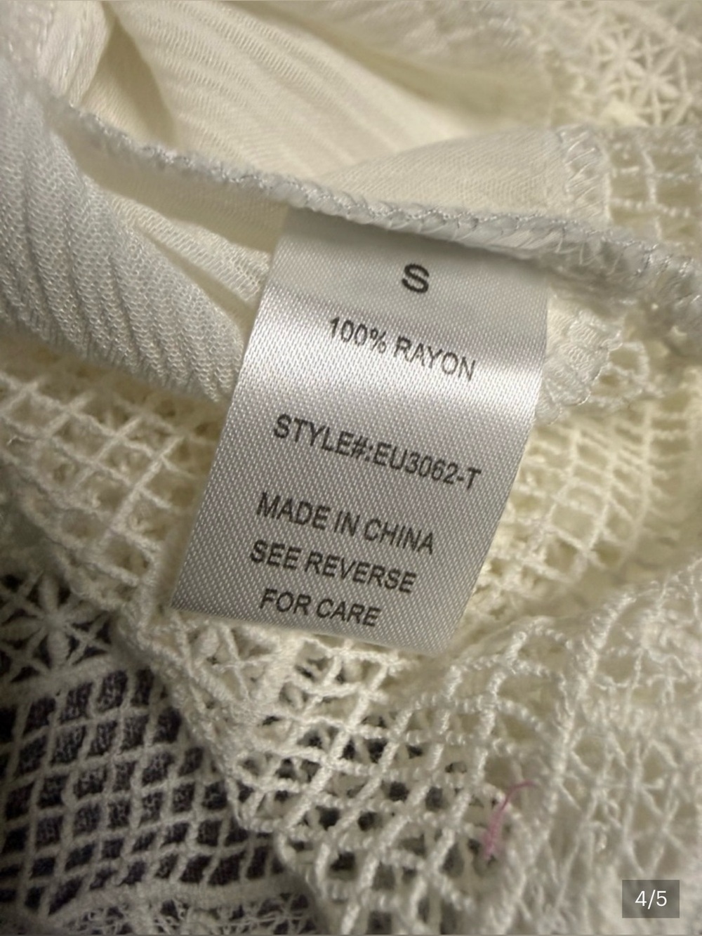 🌸✨ ELODIE IVORY CROCHET LACE BOHO TANK TOP SIZE SMALL ✨🌸 - Picture 6 of 7